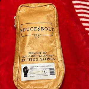 Bruce Bolt Batting Gloves in Tan